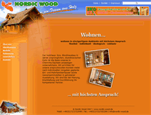 Tablet Screenshot of nordic-wood.de